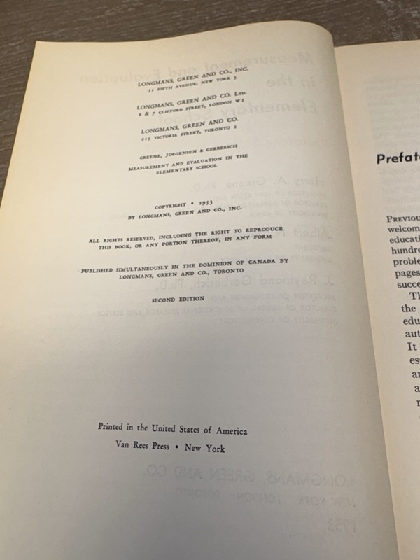 Measurement and Evaluation in the Elementary School 1953 HC Education Book gallery