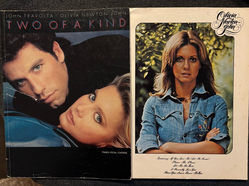 Olivia Newton-John TWO SONGBOOK LOT Two Of A Kind Soundtrack Sheet Music & 1970s