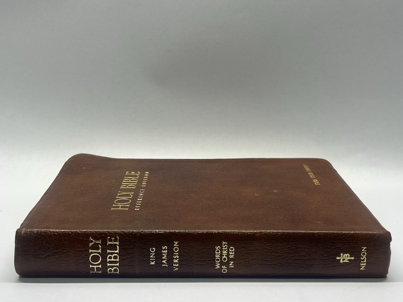 1972 Holy Bible KJV Reference Edition Nelson/ Genuine Leather Red Letter gallery