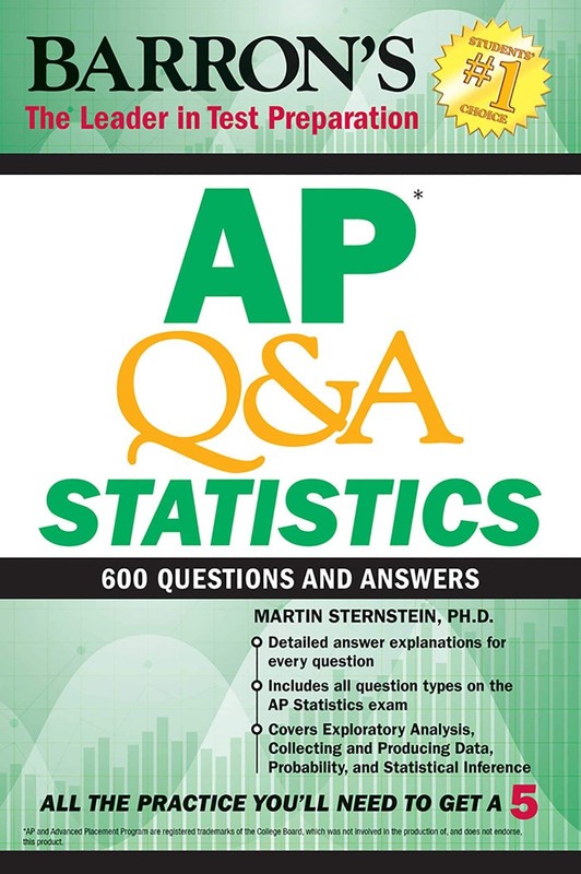 AP Q&A Statistics: With 600 Questions and Answers (Barron’s AP Prep) – paper…