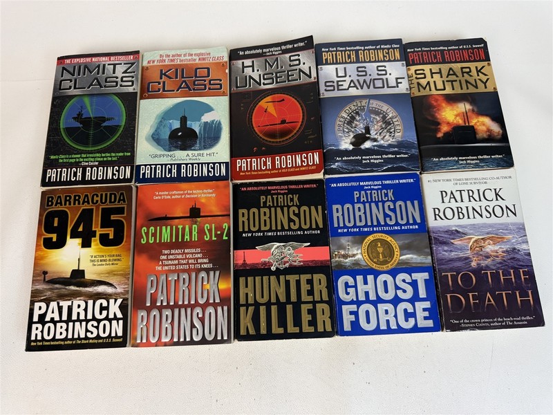 Patrick Robinson Lot All 10 Admiral Arnold Morgan Nimitz Class to To The Death