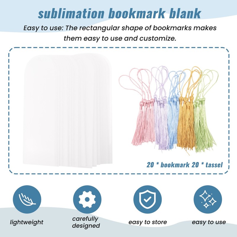 Blank Clear Acrylic Bookmarks 20Pcs Rectangle Craft Transparent Acrylic3057 gallery