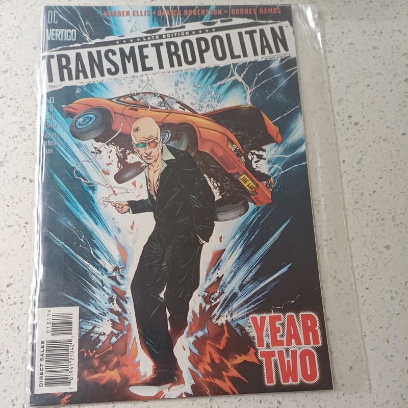 TRANSMETROPOLITAN #13 Warren Ellis, Darrick Robertson DC Vertigo Comics 1998