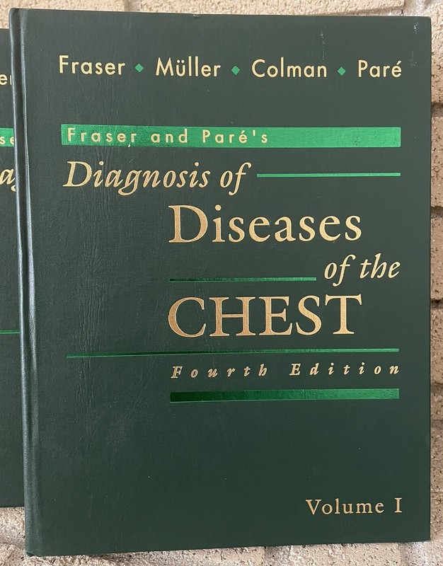 Fraser and Pare's Diagnosis of Diseases of the Chest 4 Volume Set 4th Ed 1999 gallery