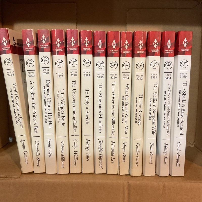 Lot Of 13 Harlequin Presents Paperback Romance Novels 2014-2015-2016 gallery
