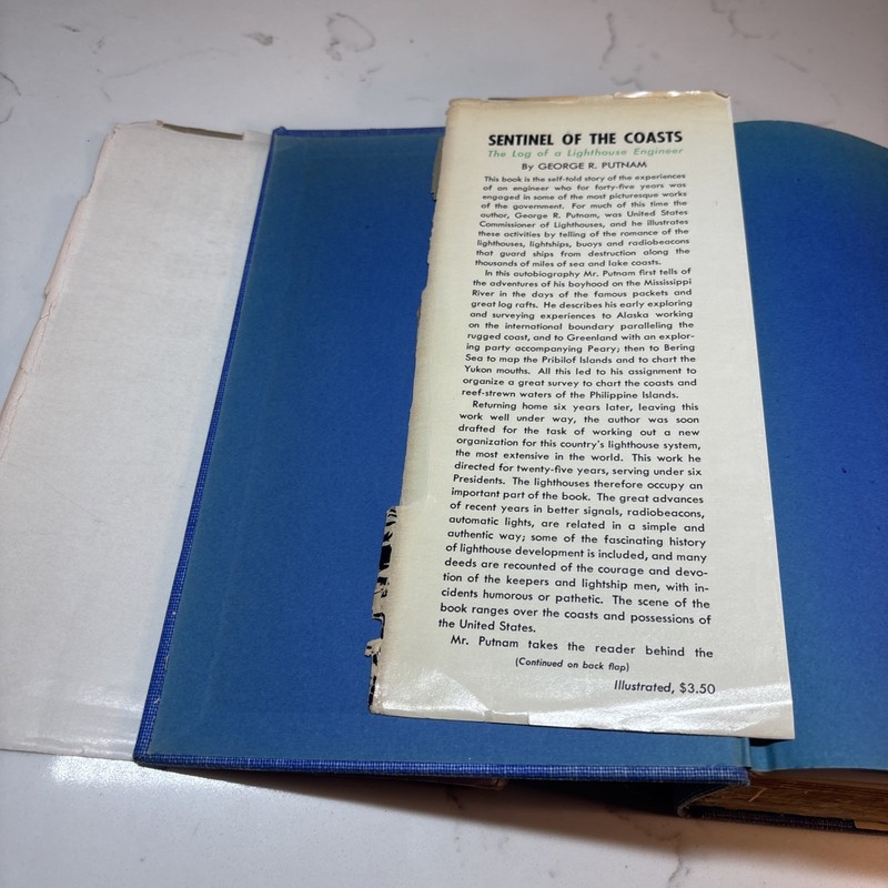 Sentinel of the Coasts Log of a Lighthouse Engineer George Putnam 1937 HC/DJ 1st gallery