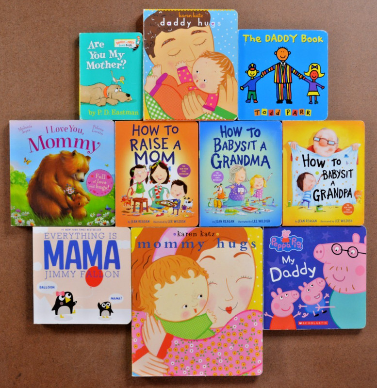 Lot of 10 Board Books about Family Mommy Daddy Grandma Grandpa Karen Katz L1