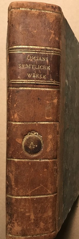 Rare 1789 German Book Lucian of Samosata: Complete Works