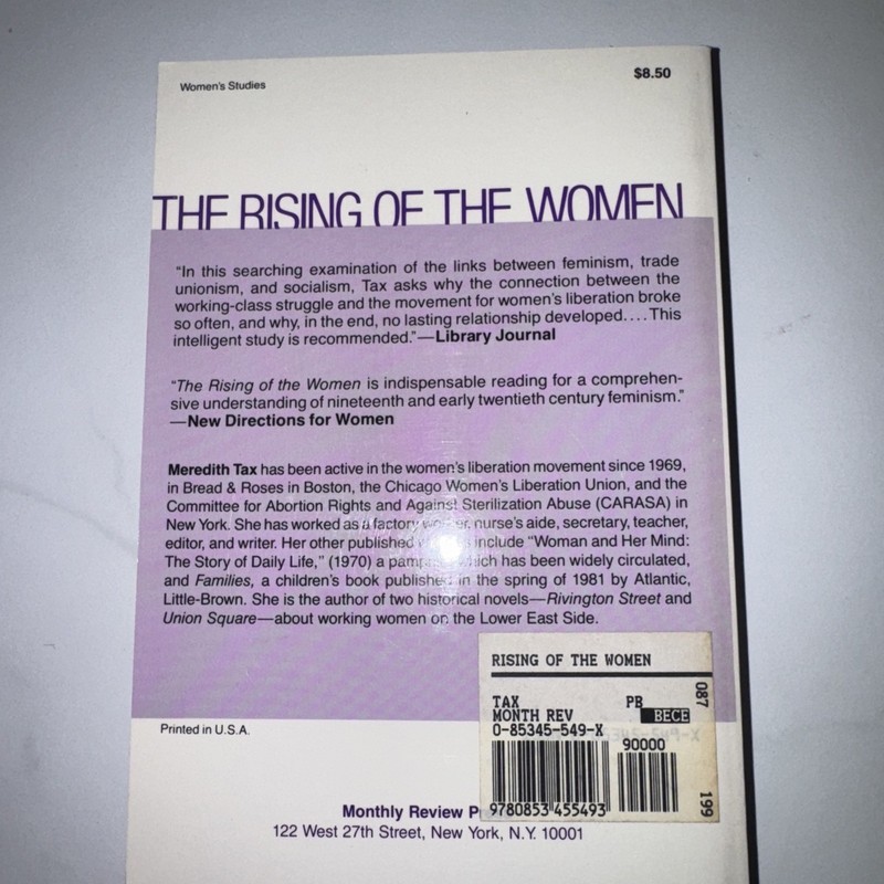 Rising of the Women by Meredith Tax (1980, Trade Paperback) gallery