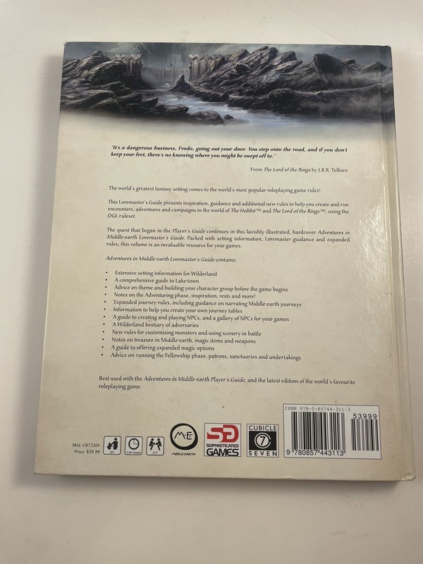 Adventures in Middle-Earth Loremaster's Guide 5E LotR Cubicle 7 CB72301 gallery