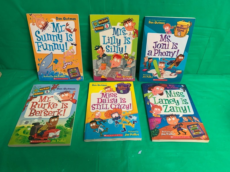 My Weird School Books (6) -Zany/Phony/Crazy/Silly/Funny/Berserk by Dan Gutman