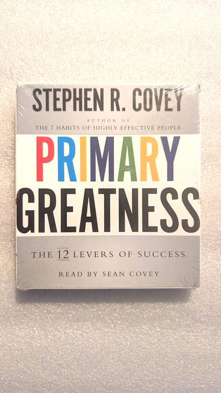 PRIMARY GREATNESS BY STEPHEN R. COVEY AUDIOBOOK BRAND NEW 5 CDS FREE SHIP