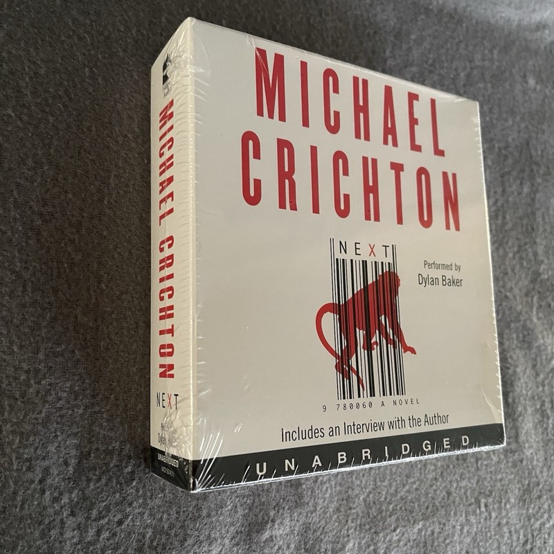 New Sealed Michael Chrichton Next Audiobook Unabridged 11 CD Set Dylan Baker 12 gallery