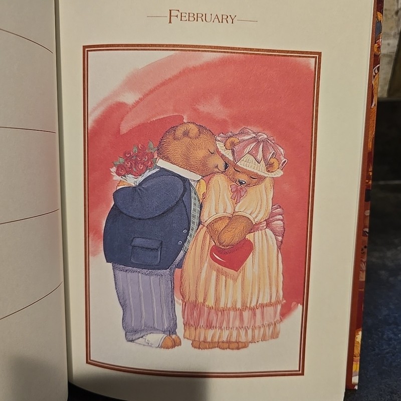 Avon Victorian Teddy Book of Days Artist Ray Caram Hardcover Lot Of 2 gallery