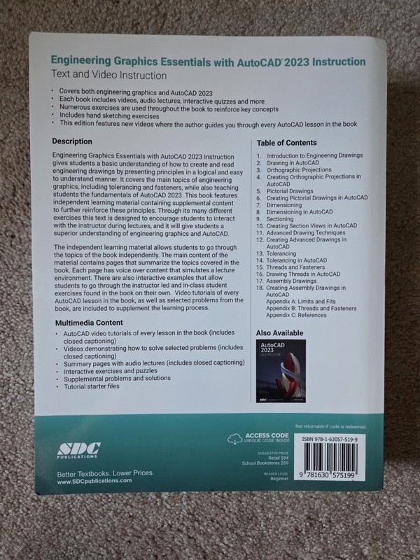 Engineering Graphics Essentials with AutoCAD 2023 Instruction: Plantenberg -good gallery