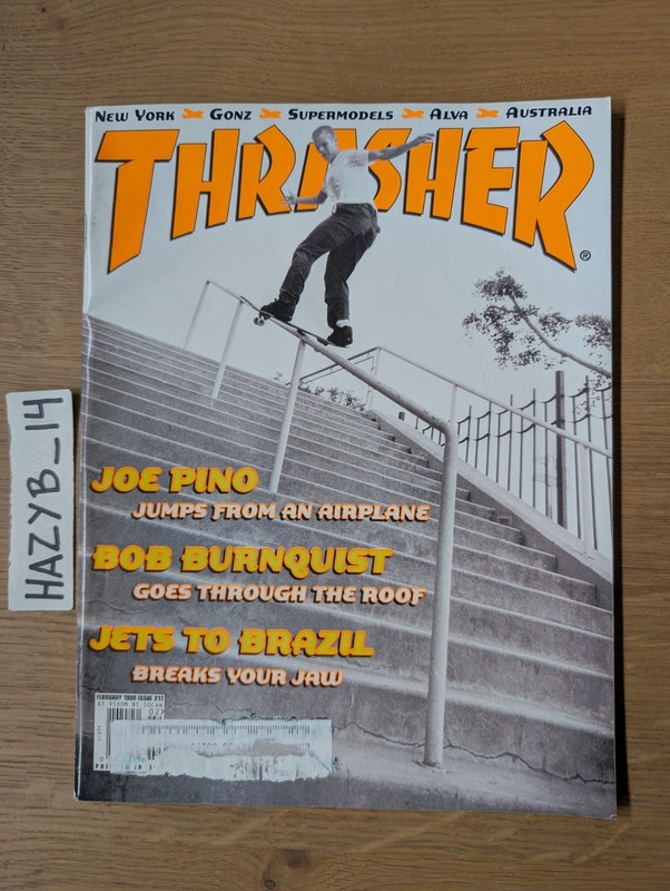 Vintage Thrasher Skateboarding Magazine February 1999 90s Rare HTF