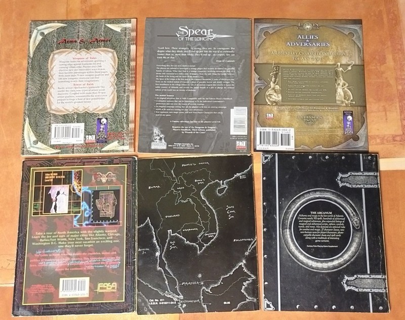 45 RPG D20 Books Shadowrun Ars Magica FASA Atlas Mongoose DnD Penumbra Arcanum gallery