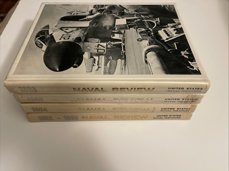 Lot of 1962-1966 Proceedings of The U.S. Naval Institute Hardcover Naval Review