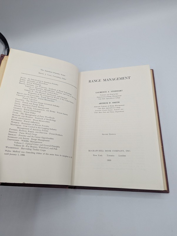 RANGE MANAGEMENT American Forestry Series by Stoddart & Smith 1955 2nd Edition gallery