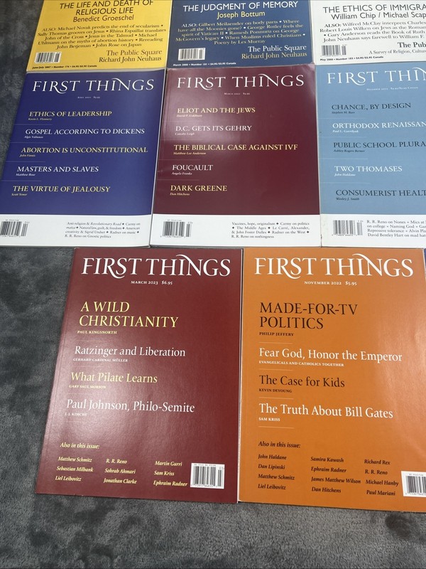 First Things Magazines Lot of 19 Christian Faith Religion Culture VTG 2005-2022 gallery