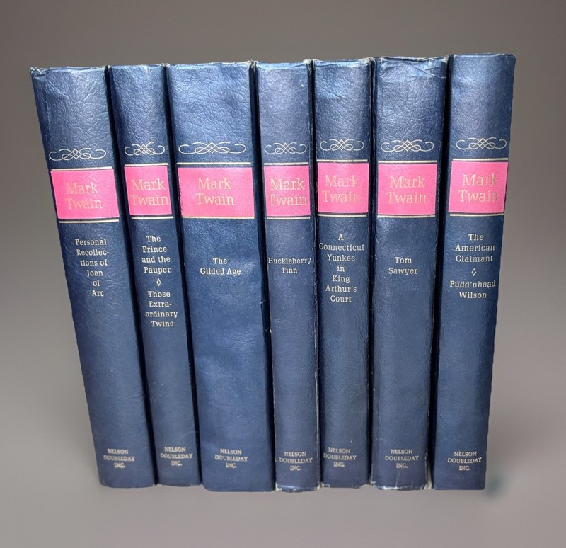 The Complete Novels Of Mark Twain 7 Volume Hardcover Book Set Nelson Doubleday