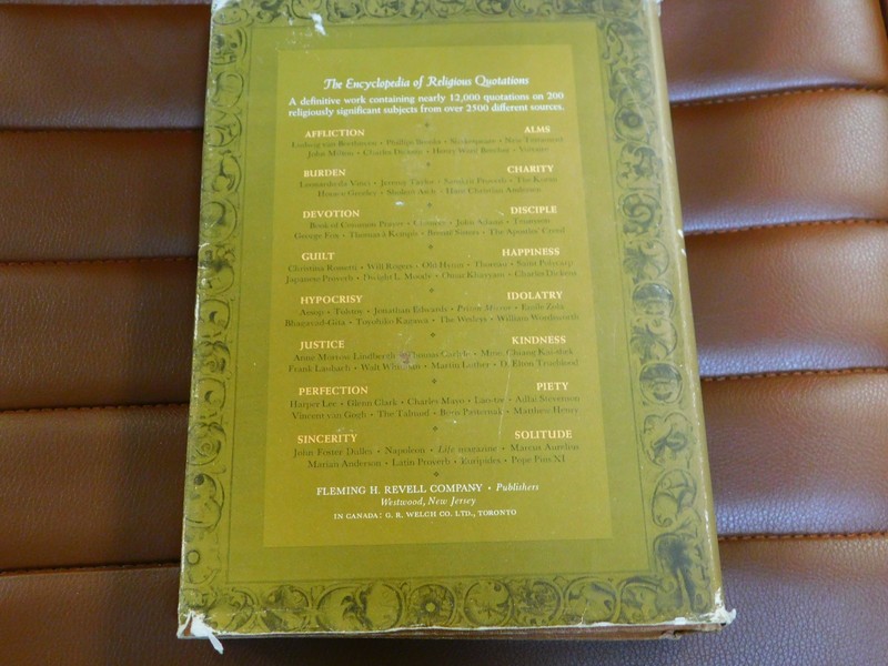 1965 Encyclopedia Of Religious Quotations By Frank S Mead w Dust Jacket gallery