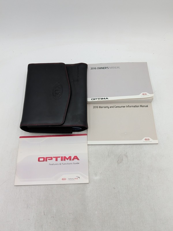 2016 Kia Optima Owners Manual With Case
