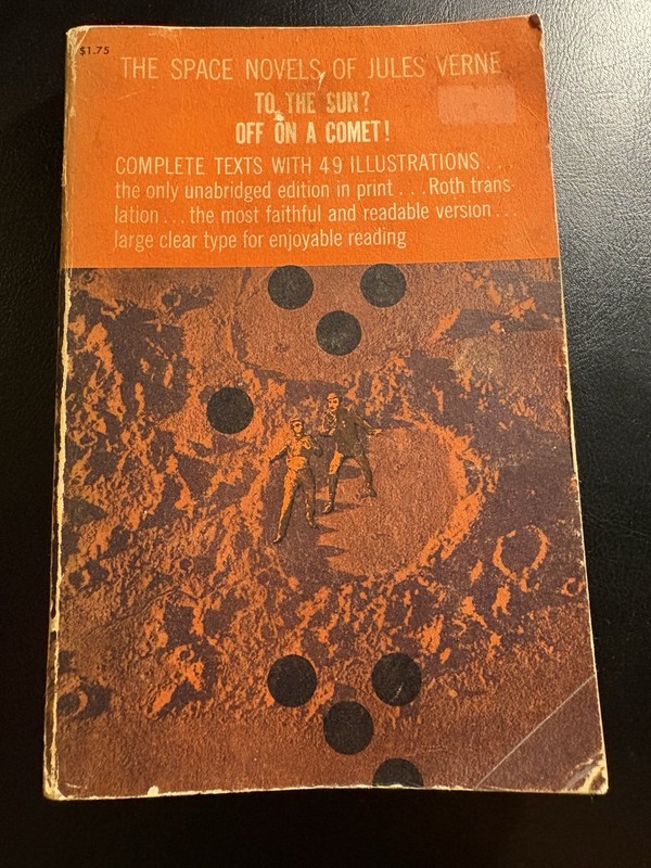 Jules Verne Space Novels To the Sun Off on a Comet Dover 1960 PB Illustrated