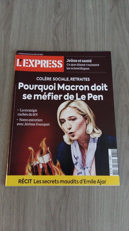 L'Express No 3735 02/02/2023 Why Macron Must It Méfier Of The Pen / Emile Ajar gallery