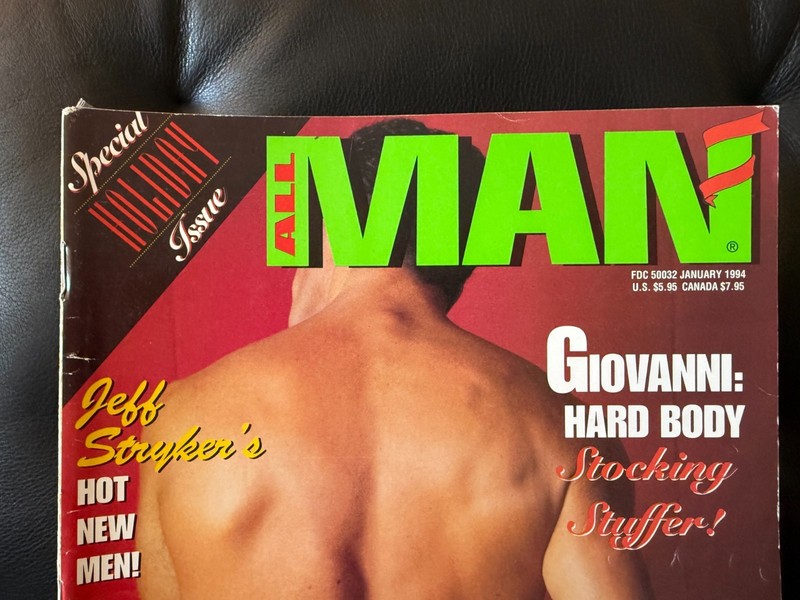 All Man Magazine 1/94 vintage gay interest male pinups Giovanni