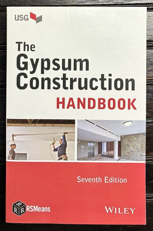 The Gypsum Construction Handbook 7th Edition USG Wiley 2014 Paperback Guide