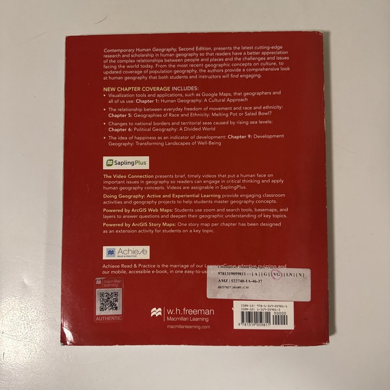 Contemporary Human Geography 2nd Second Ed. Culture, Globalization, Landscape gallery