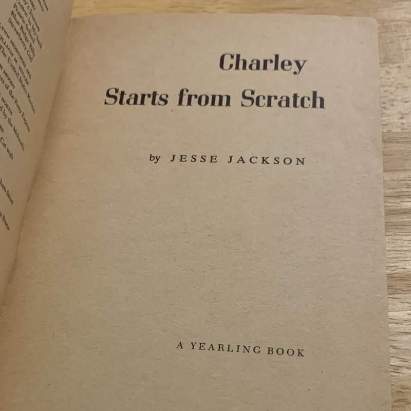 A Dell Yearling Book Charley Starts from Scratch Jesse Jackson PB 1968 1st Illus gallery