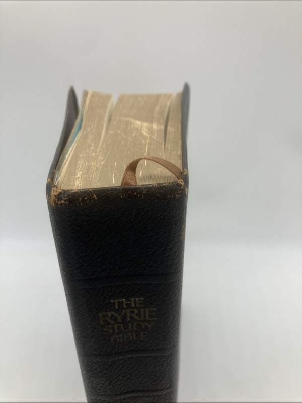 1978 Ryrie Study Bible NASB New American Standard Moody Press Charles Ryrie gallery