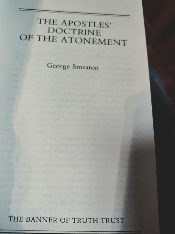 Apostle's Doctrine of the Atonement by George Smeaton Banner of Truth H.B.D.J. gallery