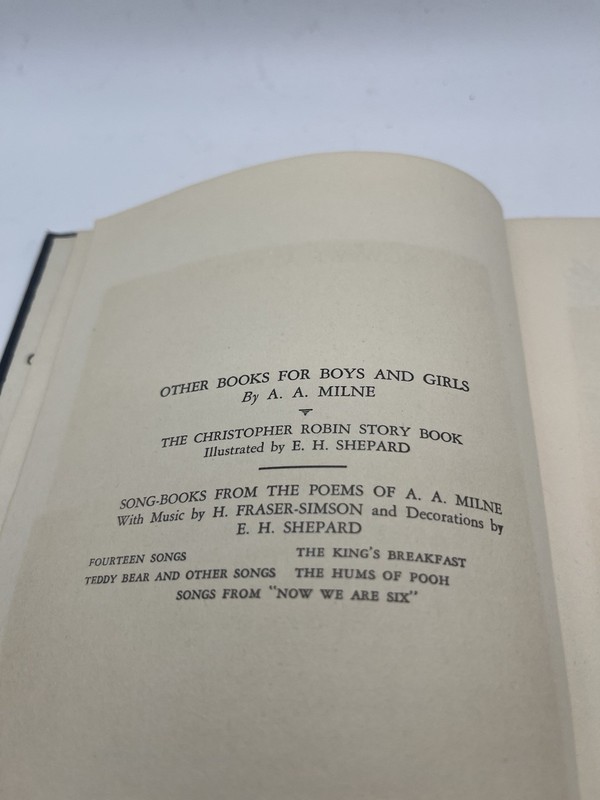 A. A. Milne Now We Are Six Hardcover Illustrated 1927 E. P. Dutton New York gallery