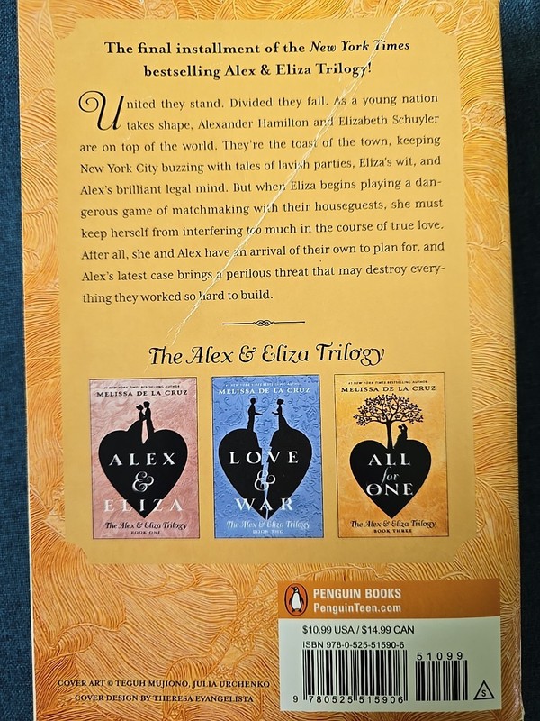 The Alex and Eliza Trilogy by Melissa de la Cruz Paperback gallery
