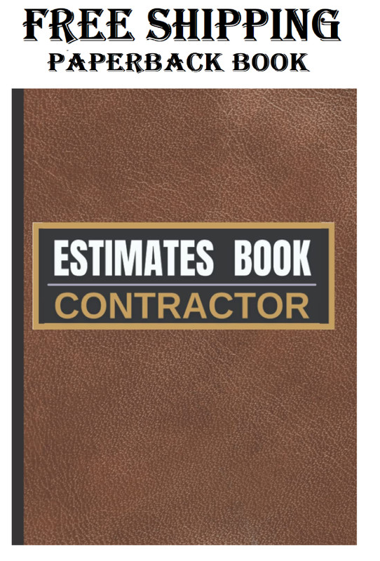 Estimate Book Contractor: Job Estimate Quote Record Book With Client Contact….