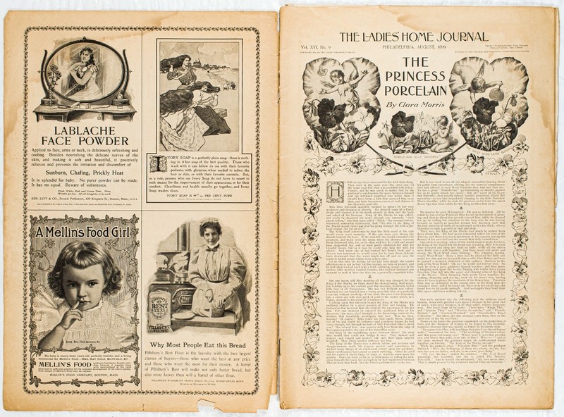 LADIES HOME JOURNAL MAGAZINE AUGUST 1899 36pgs CORSET ADS BUTTERFLY CVR M202 gallery