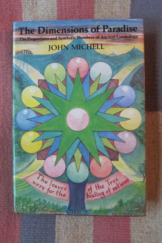Vintage 1988 First Edition The Dimensions of Paradise John Michell Numerology VG
