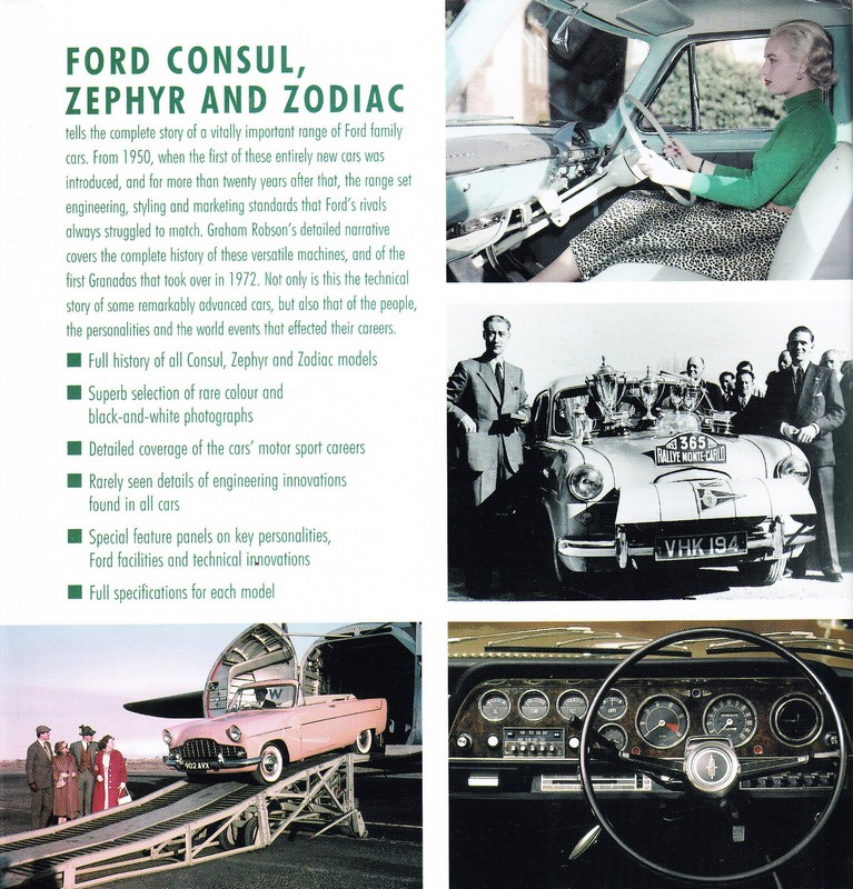 Ford Consul Zephyr & Zodiac by Graham Robson 1st Ed HB DJ Crowood Press gallery