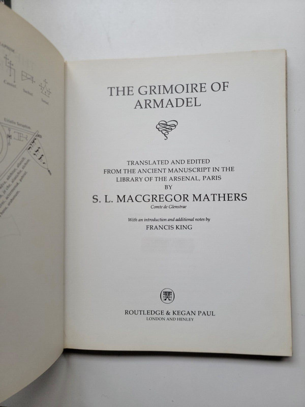 S L MacGregor Mathers / Grimoire of Armadel translated and edited 1980 gallery