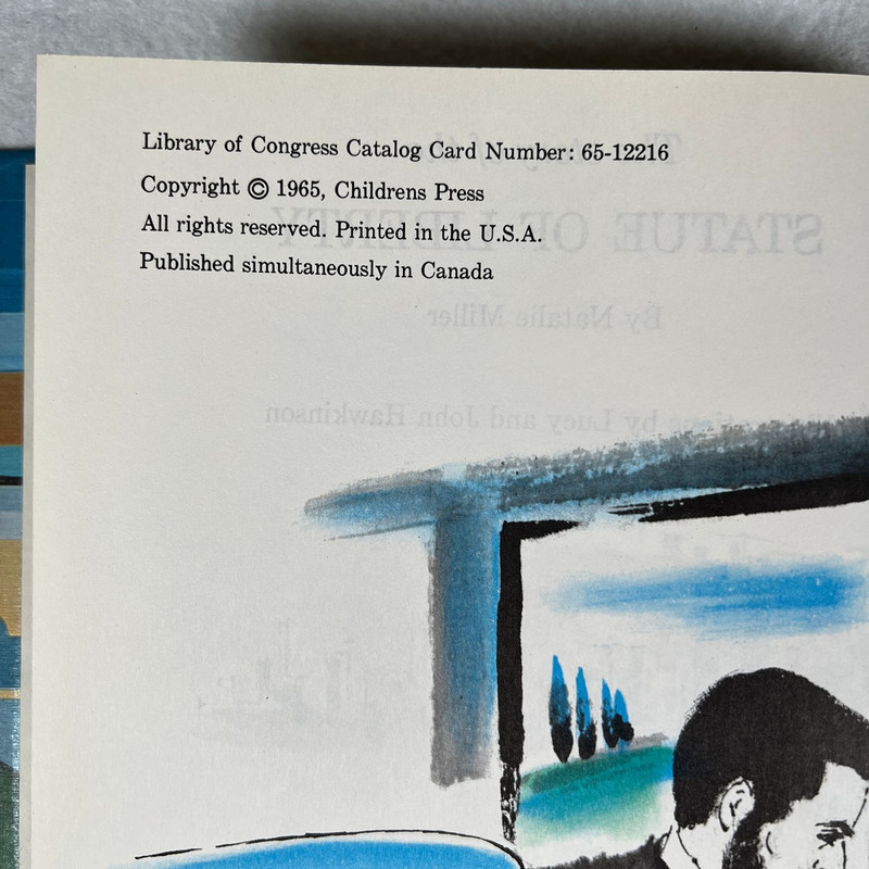 Childrens Press The Story of the Statue of Liberty Natalie Miller 1965 Hardco... gallery