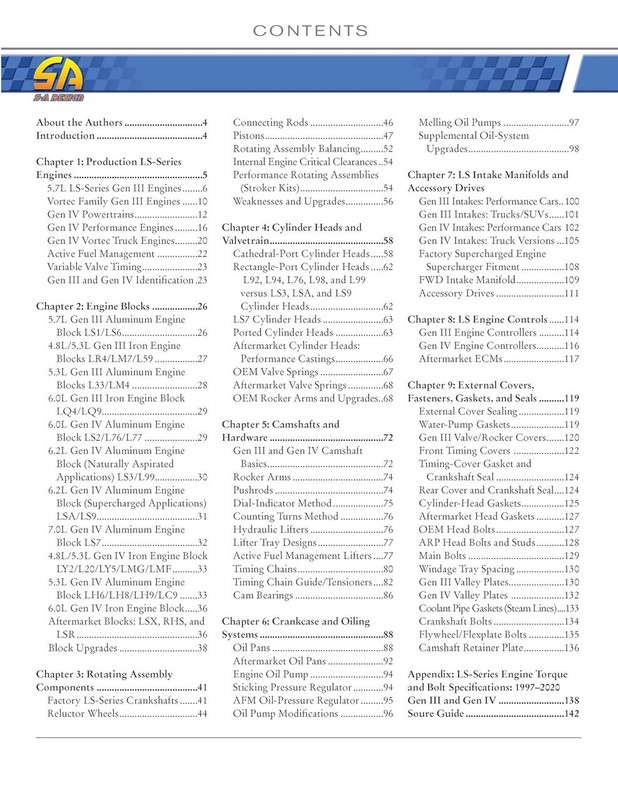 LS Engine Parts Interchange Guide Book Manual by Joseph Potak & Jefferson Bryant gallery