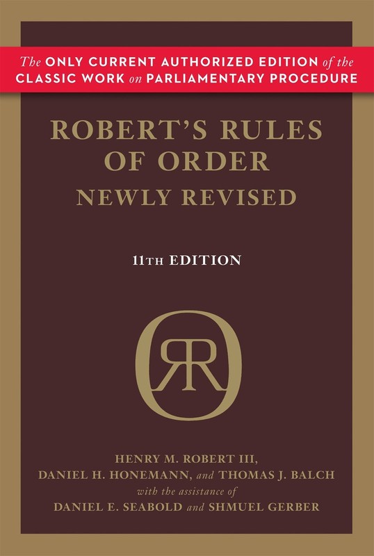 Robert’s Rules of Order Newly Revised – paperback Henry M. Robert III|Daniel…