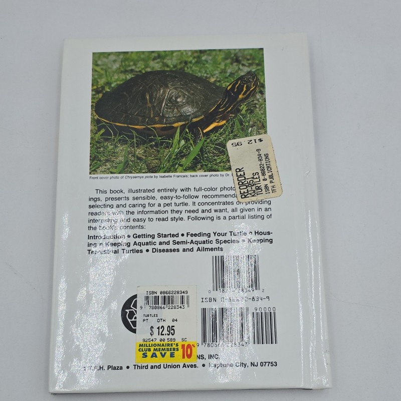 Turtles Mervin F. Roberts Hardcover English TFH Publications 1995 Reptiles gallery