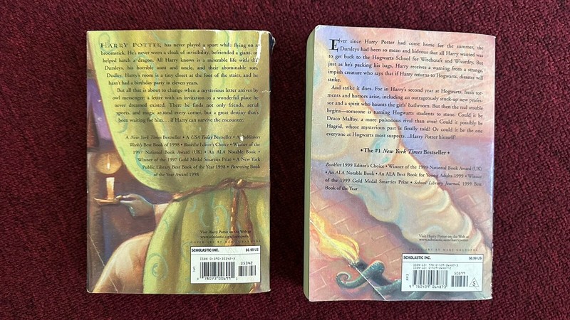 Used Harry Potter Boxed Hardcover Book Set 1-7 in Trunk Chest (Read Description) gallery