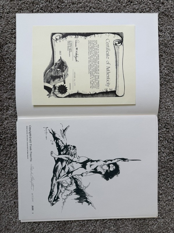 Frank Frazetta Women of the Ages 1977 SIGNED 867/1500 w/ COA gallery