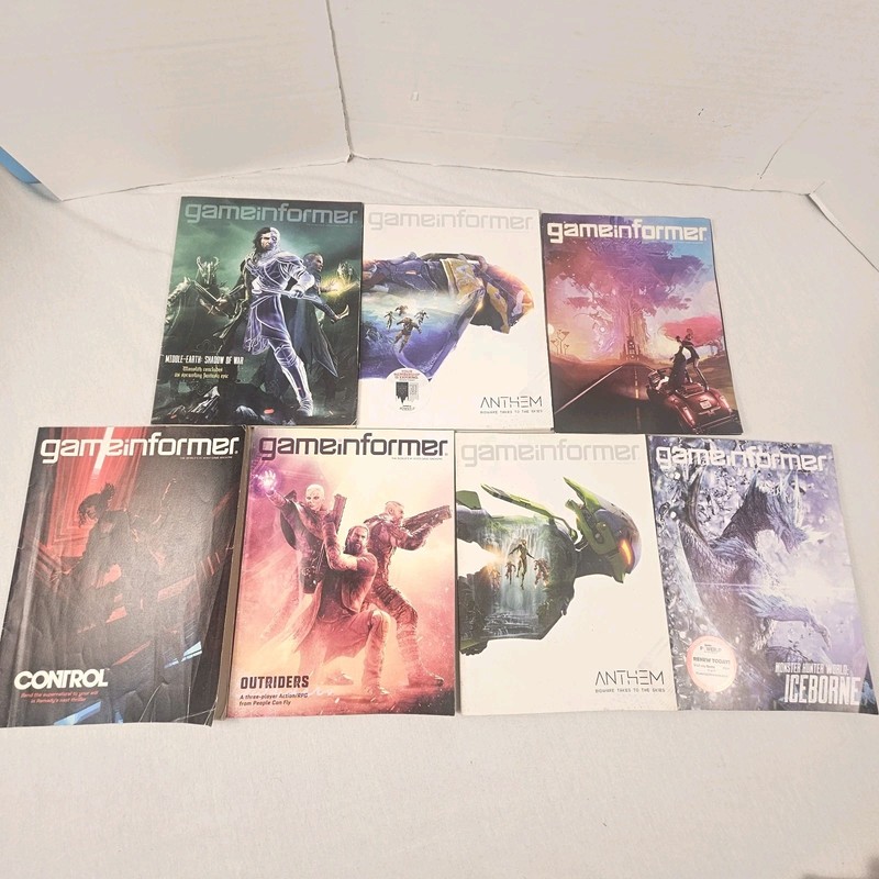 Lot of 7 Game Informer Magazines #s 294 303 (2 Variant Covers) 307 312 316 323