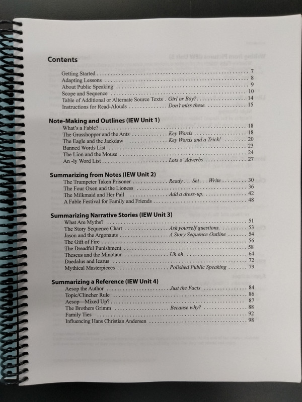 IEW Fables, Myths, and Fairy Tales Student Book gallery